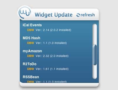 Widget Update
